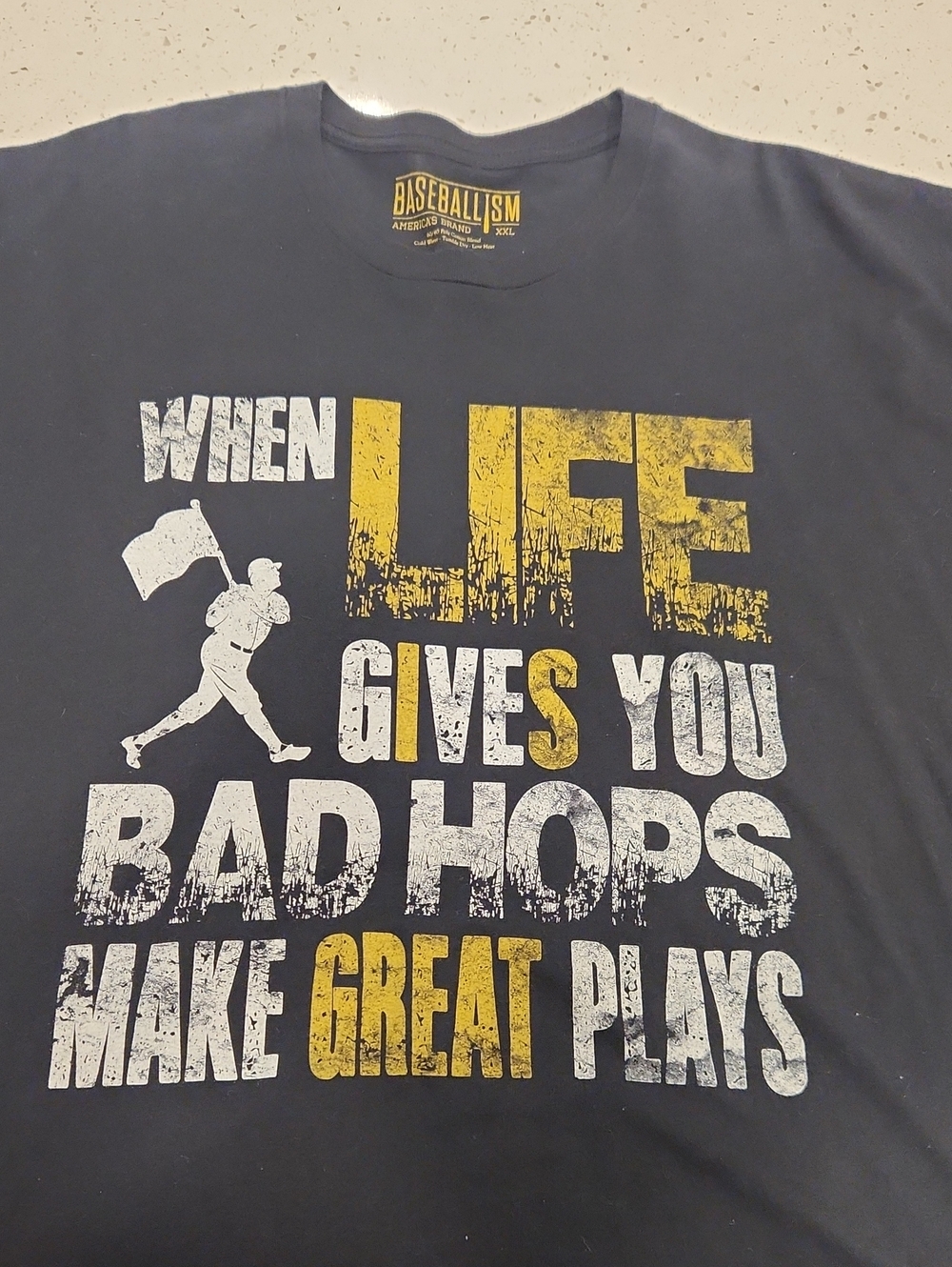 Mens 'When Life Gives You Bad Hops' Black Graphic Tee